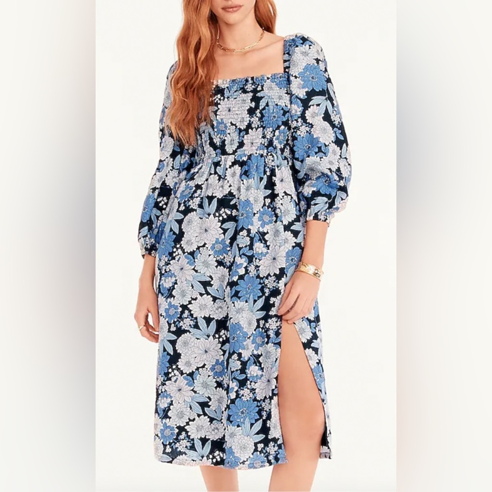 J.Crew Linen daydream dress in zinnia floral NWT